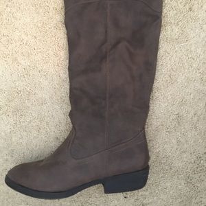 Brown tall boots!